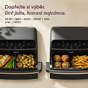 Cosori Dual Blaze Twin Fry Compact horkovzdušná fritéza 8,6 L, keramika, černá
