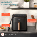 Cosori TurboBlaze Pro  horkovzdušná fritéza 6.2l - černá