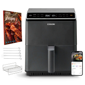 Cosori Dual Blaze 6.4L SMART horkovzdušná  fritéza + 5x špíz a gril. rošt, černá