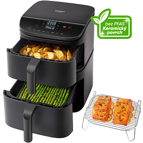 Cosori Turbo Tower horkovzdušná fritéza 10,8 L, keramika, černá