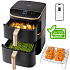 Cosori Turbo Tower Pro chytrá horkovzdušná fritéza 10,8l černá