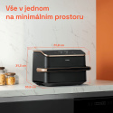 Cosori TF101S Dual blaze TwinFry 10l hozkovzdušná fritéza, černá