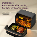 Cosori Dual Blaze Twin Fry Compact horkovzdušná fritéza 8,6 L, keramika, černá