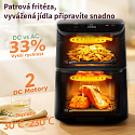 Cosori Turbo Tower horkovzdušná fritéza 10,8 L, keramika, černá