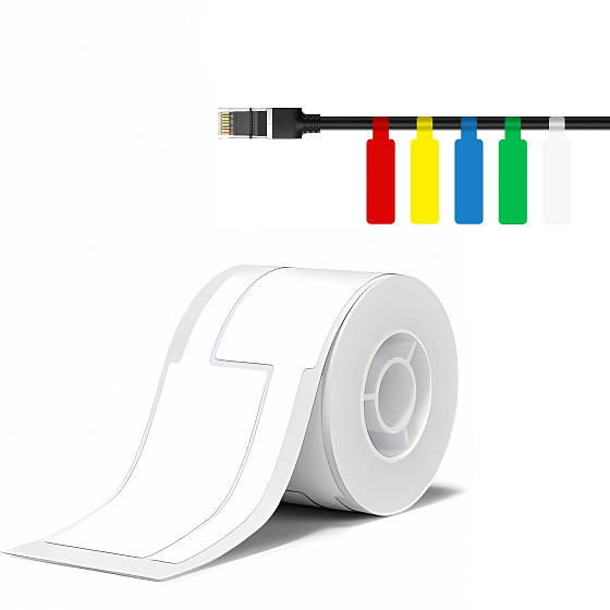 Niimbot štítky na kabely T 25x76mm 100ks Bílé pro B21, B21S, B3, B1S