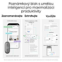 PLAUD Note Pin S Silver - AI hlasový záznamník + náramek a šňůrka na krk