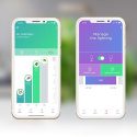 Véritable CONNECT - Smart automatický květináč s regulací osvětlení, bílá-champagne + 4 bylinkové náplně