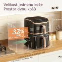 Cosori Turbo Tower Pro chytrá horkovzdušná fritéza 10,8l černá