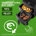 Cosori Turbo Tower horkovzdušná fritéza 10,8 L, keramika, černá
